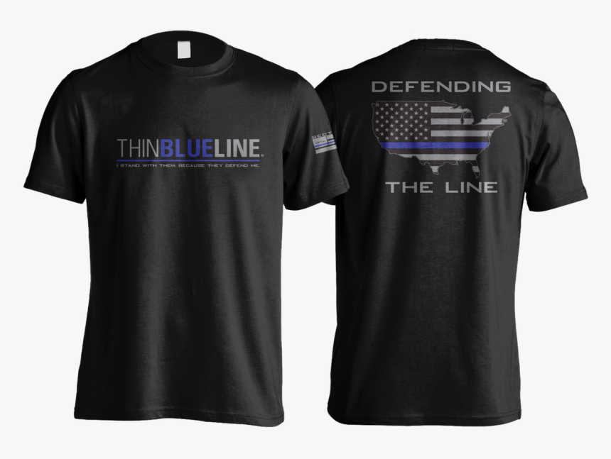 Thin Blue Line - Active Shirt, HD Png Download, Free Download