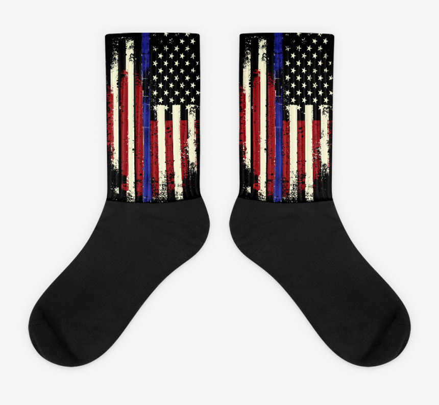 Thin Blue Line Socks, HD Png Download, Free Download