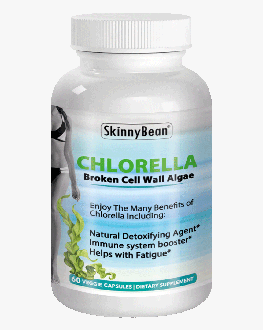 Skinny Bean Chlorella Pure Broken Cell Wall Algae Capsules - Nutraceutical, HD Png Download, Free Download
