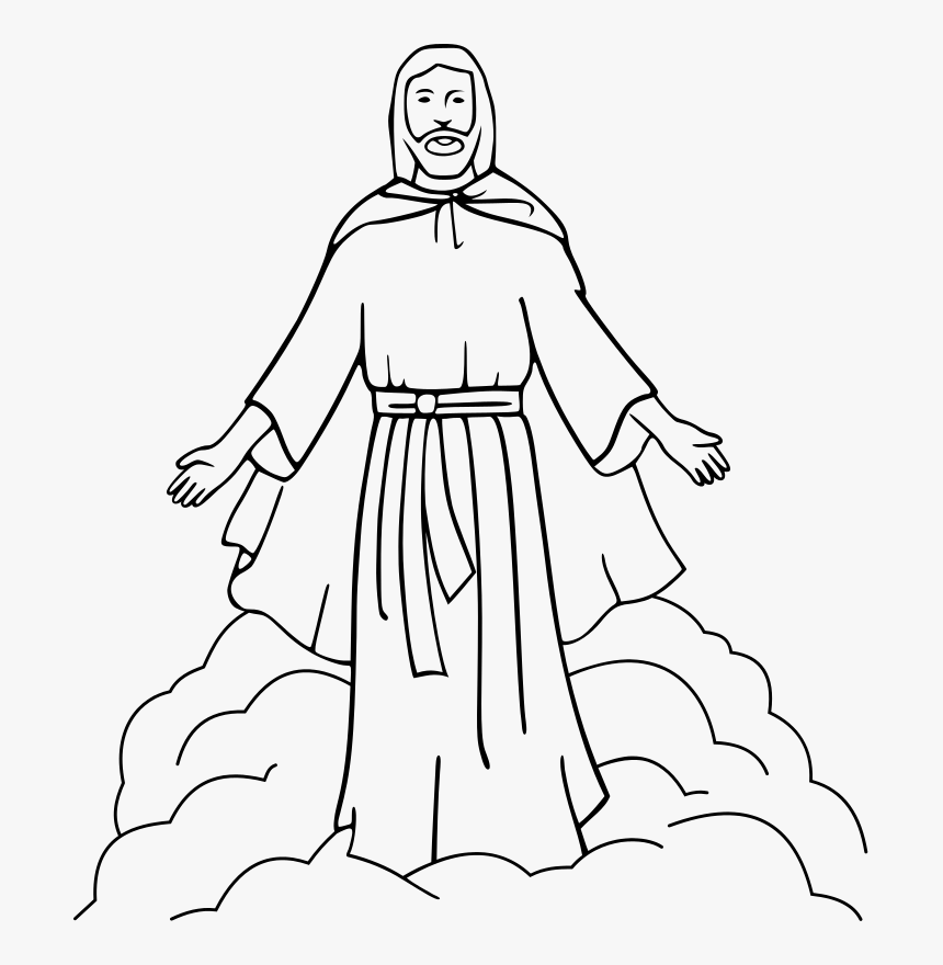 Showing The Light - Jesus Clipart Black And White, HD Png Download, Free Download
