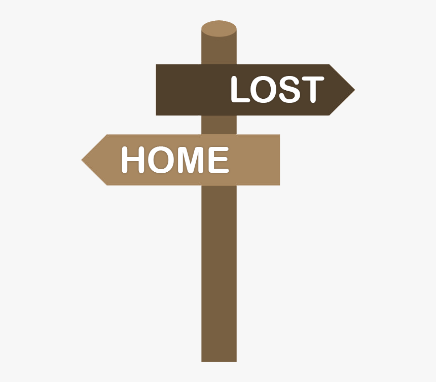 Lost And Home Sign - Cross, HD Png Download, Free Download