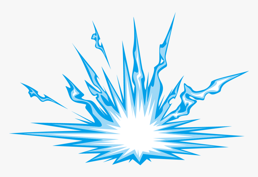 Blue Explosion Png - Blue Explosion Cartoon Transparent, Png Download, Free Download
