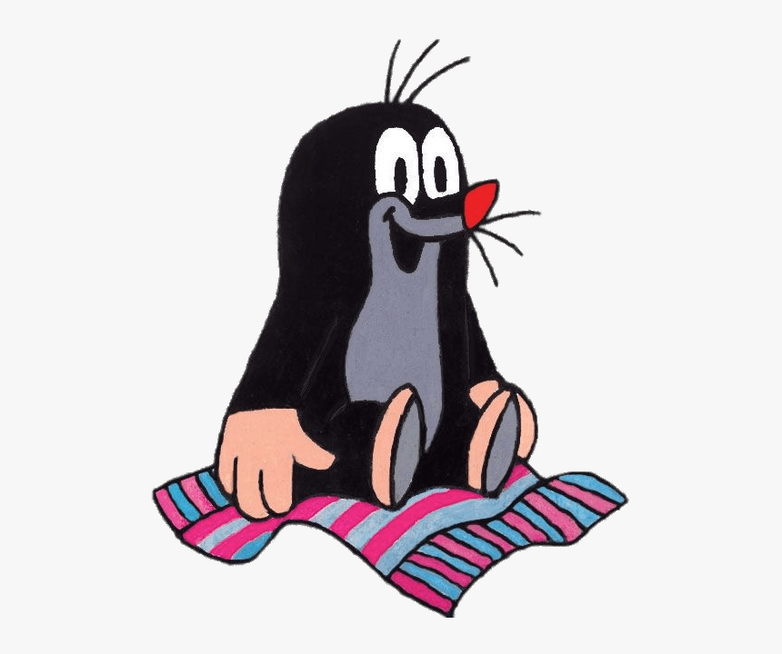 Little Mole Sitting On A Towel - Krtek Clipart, HD Png Download, Free Download