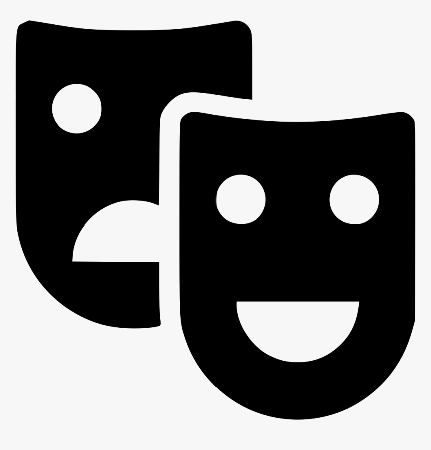 Theater Masks - Smiley, HD Png Download, Free Download