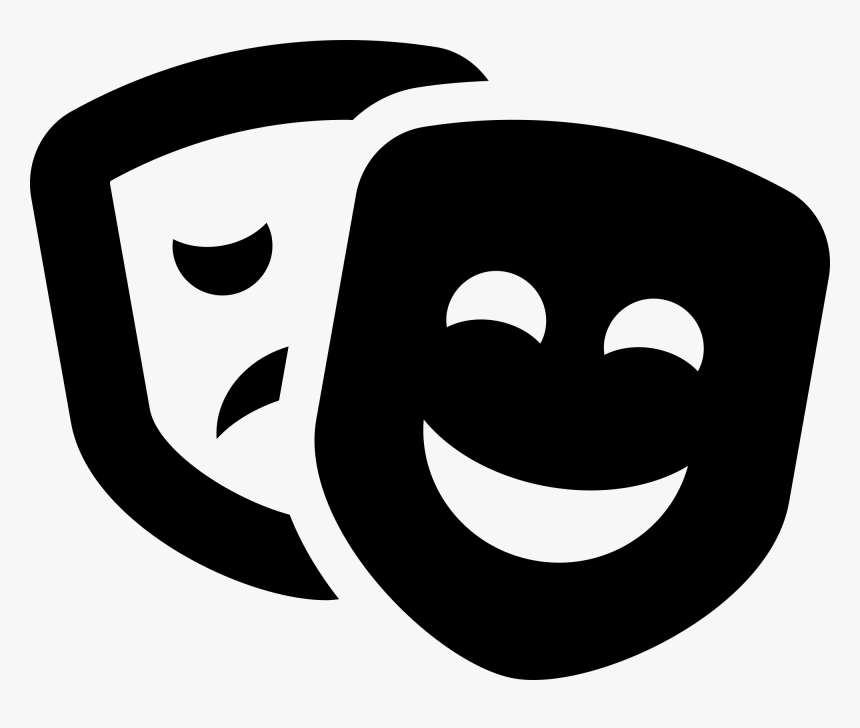 Theater Mask Png - Theater Icon Font Awesome, Transparent Png, Free Download