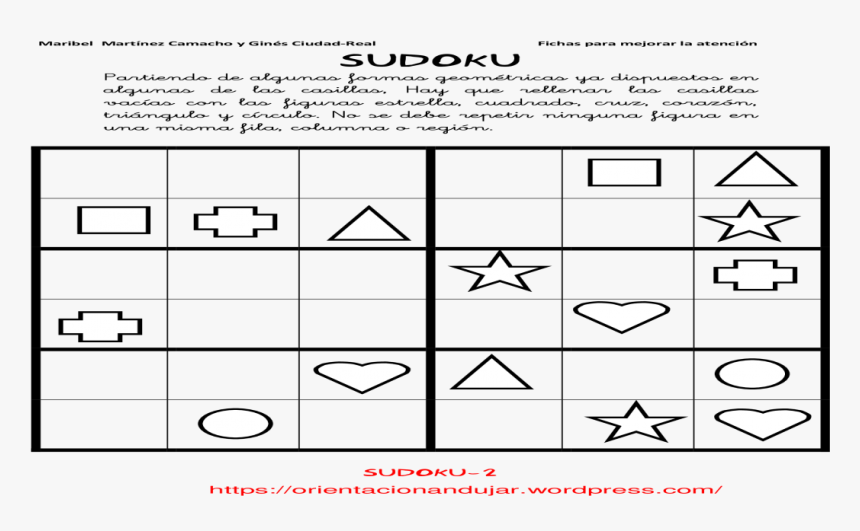 Sudoku De Figuras Resuelto , Png Download - Sudokus Para Niños Con Dibujos, Transparent Png, Free Download