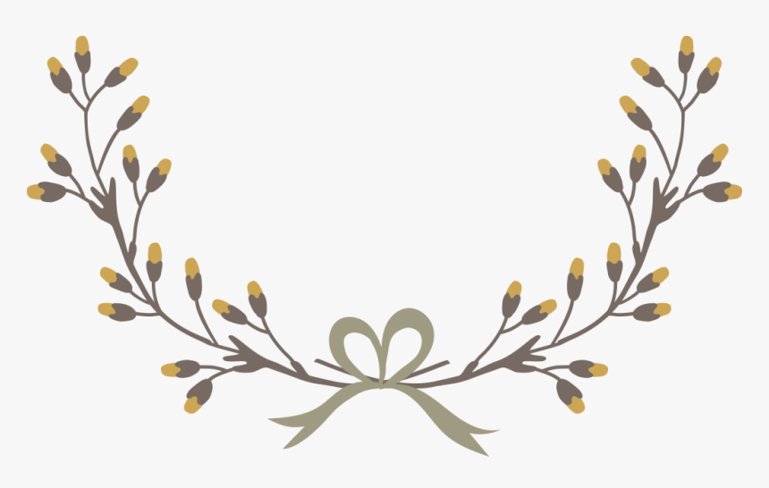 Amor Flores Flat Vectores - Laurel Floral Vector, HD Png Download, Free Download