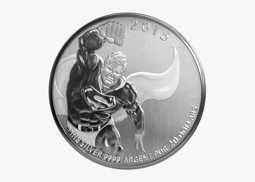 Canadian Silver Superman Coin, HD Png Download, Free Download