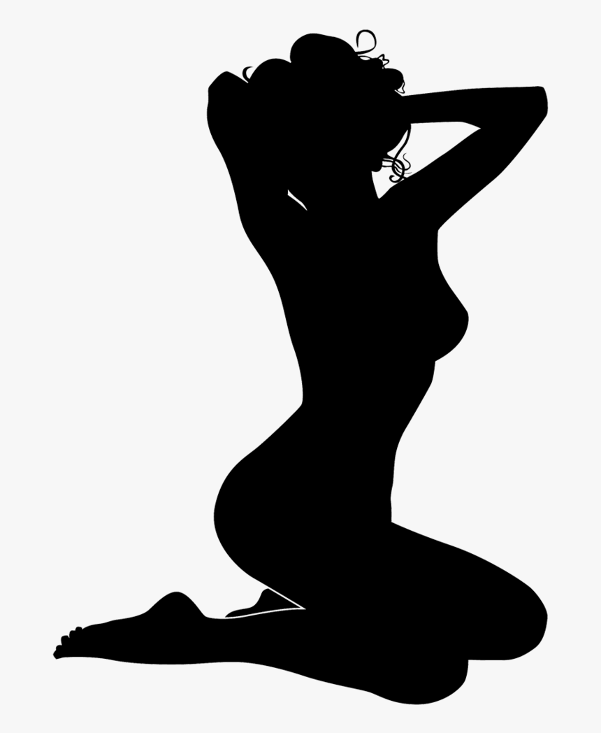 People Silhouettes Vector Mask - Curvy Woman Silhouette Png, Transparent Pn...