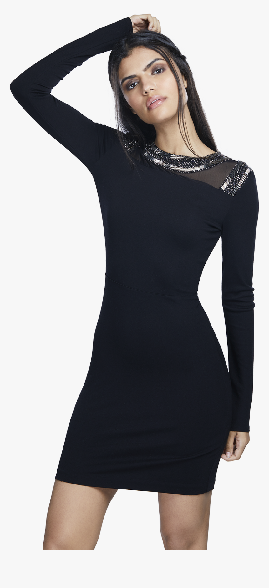 Celebrity Png Bodycon Dress Black - Little Black Dress, Transparent Png, Free Download