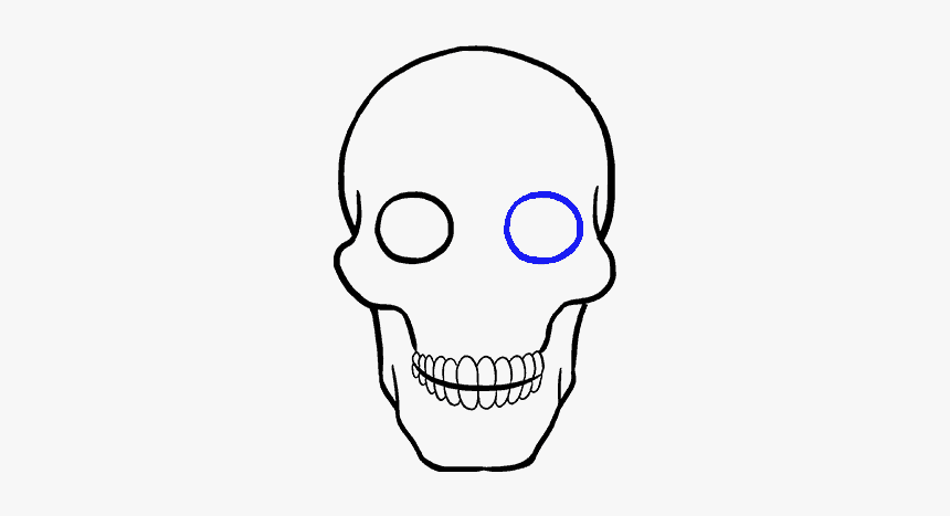 Simple Skull Drawing, HD Png Download, Free Download