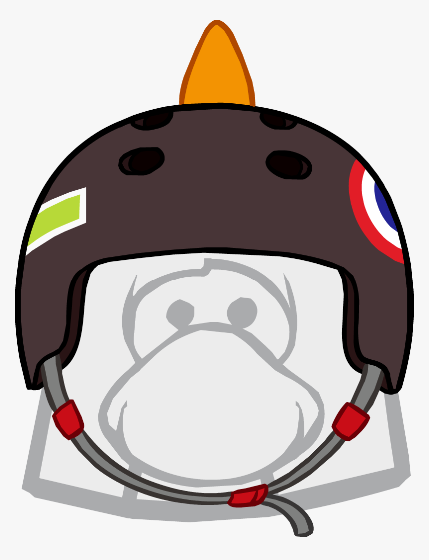 Spiked Skateboard Helmet - Club Penguin Black Hat, HD Png Download, Free Download