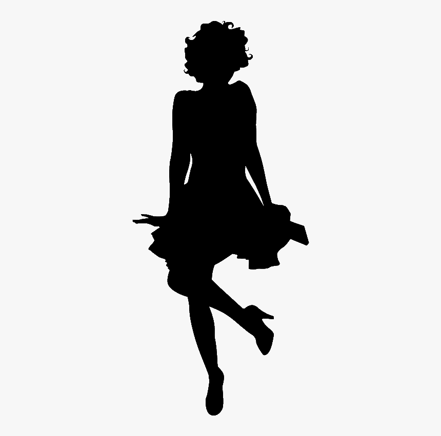 Little Black Dress Silhouette Chanel Clothing - Old Hollywood Themed Invitation, HD Png Download, Free Download