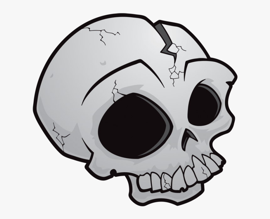 Halloween Skull Vector Free Transparent Image - Cartoon Skull No Background, HD Png Download, Free Download