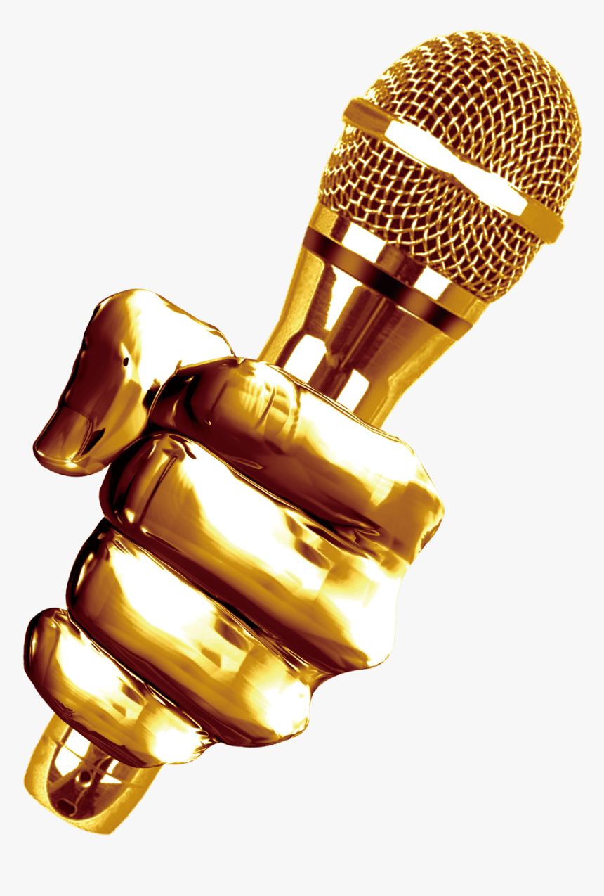 Nothing Comes Easy Unless You Believe - Golden Microphone Png, Transparent Png, Free Download