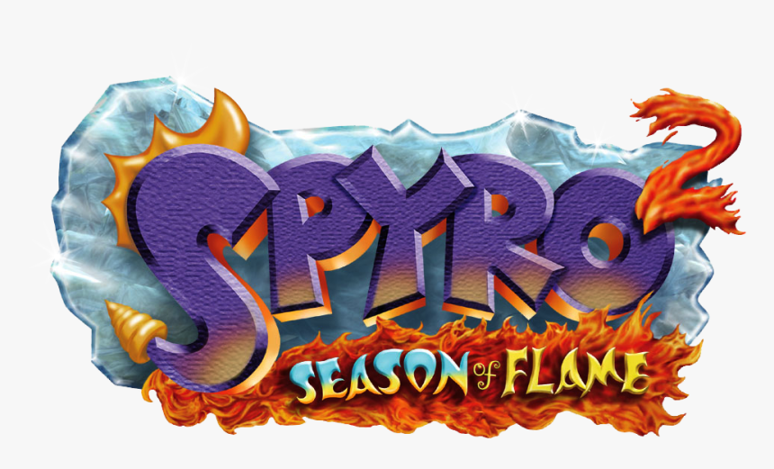 #logopedia10 - Spyro 2 Season Of Flame Logo, HD Png Download, Free Download