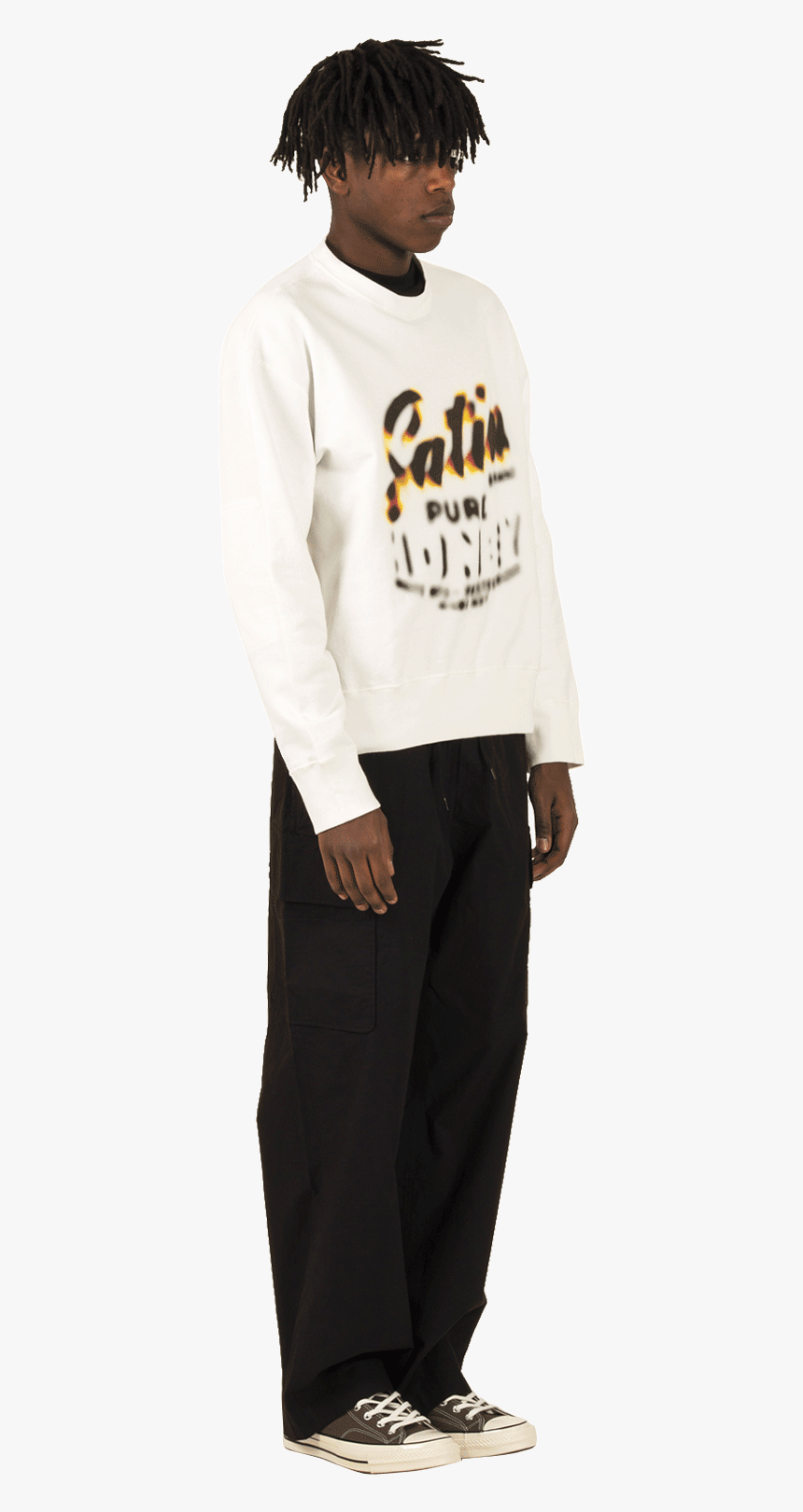 Our Legacy Sweaters Patch Sweat Honey Print White M1936ph - Boy, HD Png Download, Free Download