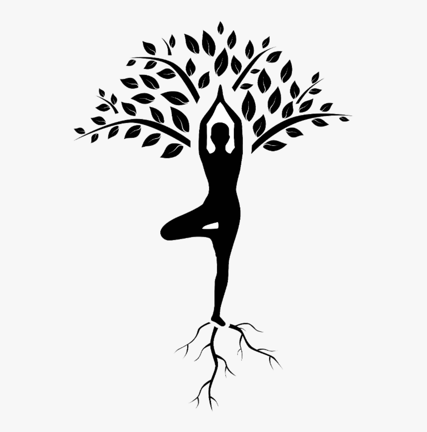 Omz Yoga Tree - Yoga Tree Pose Silhouette, HD Png Download, Free Download