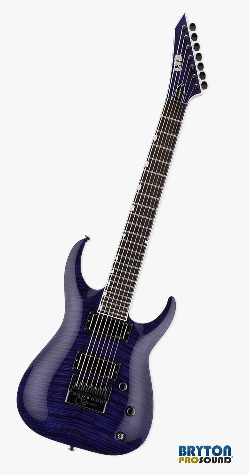 Esp Ltd Sh 7 Et Flame Maple See Thru Purple Electric - Ltd Sh 7 Et, HD Png Download, Free Download