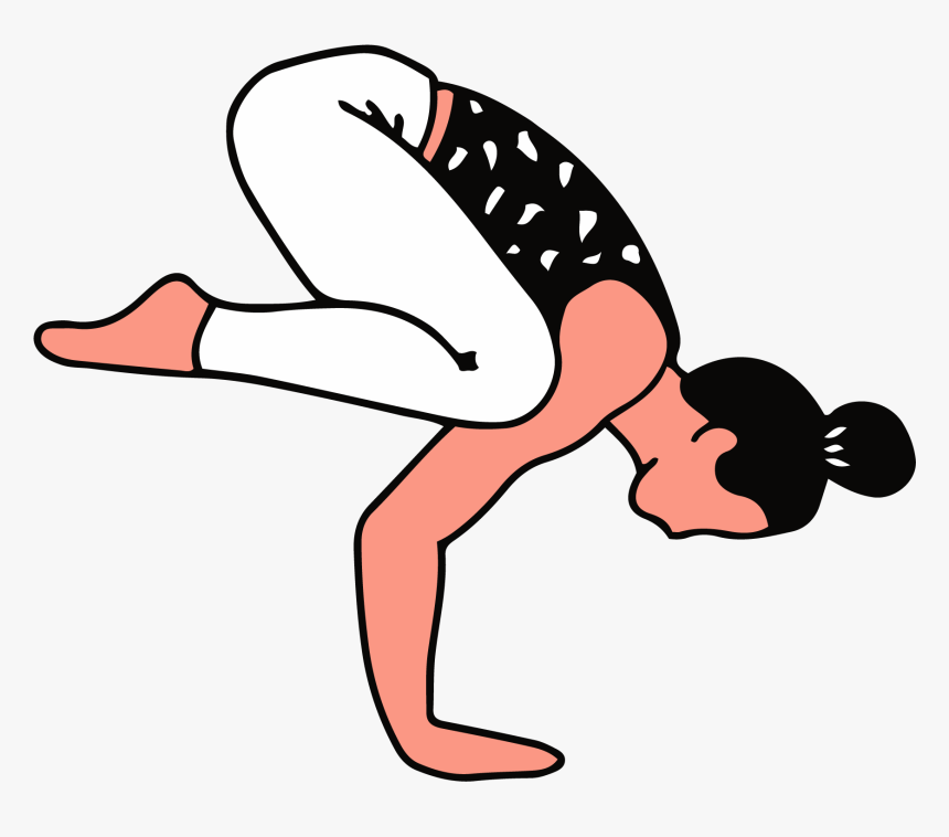 Yoga Pose Illustrations - Clipart Yoga Pose Cartoon, HD Png Download, Free Download