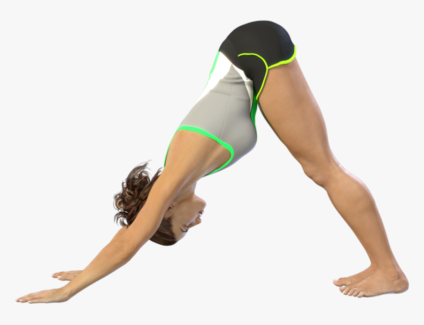 Downward Dog Yoga Pose - Stretching, HD Png Download, Free Download