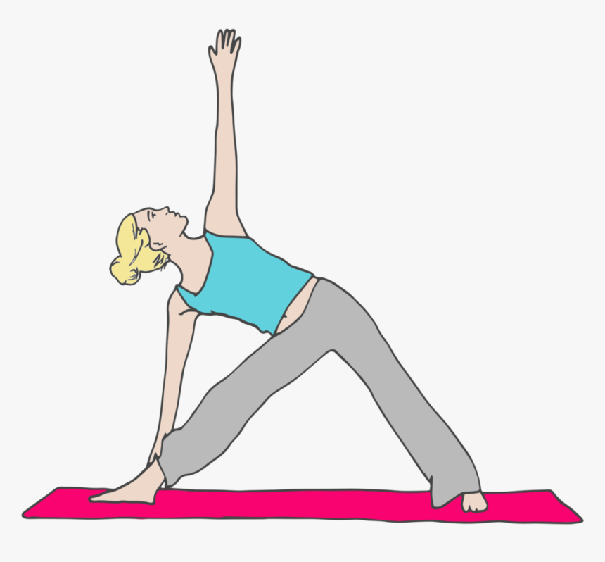 Triangle Pose - Pilates, HD Png Download, Free Download