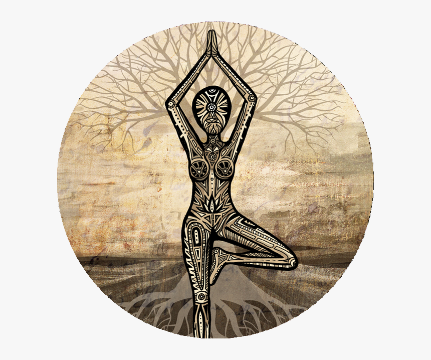 Balance Tree Pose Yoga Art, HD Png Download, Free Download