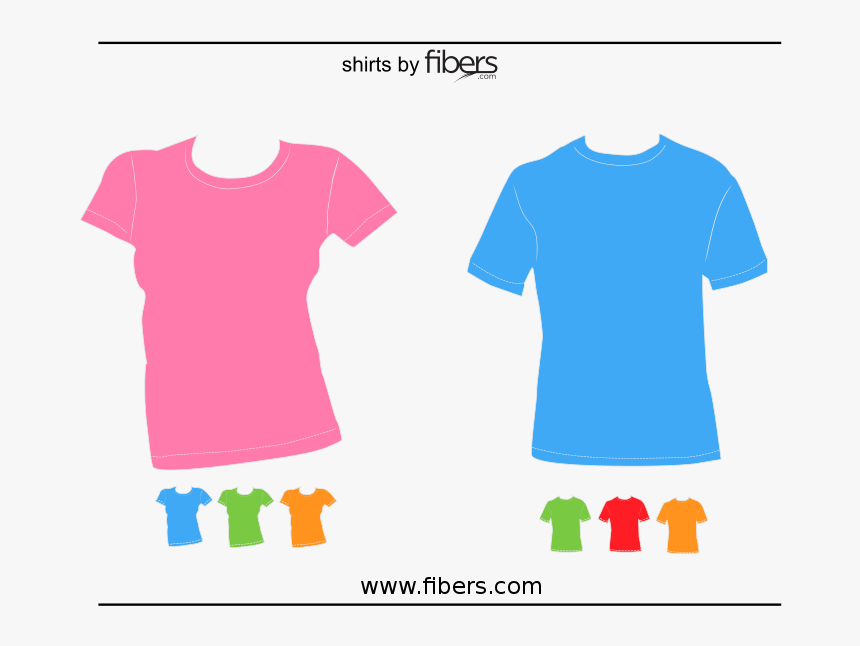 Com Vector T-shirt Templates - T Shirt Layout Pink, HD Png Download, Free Download