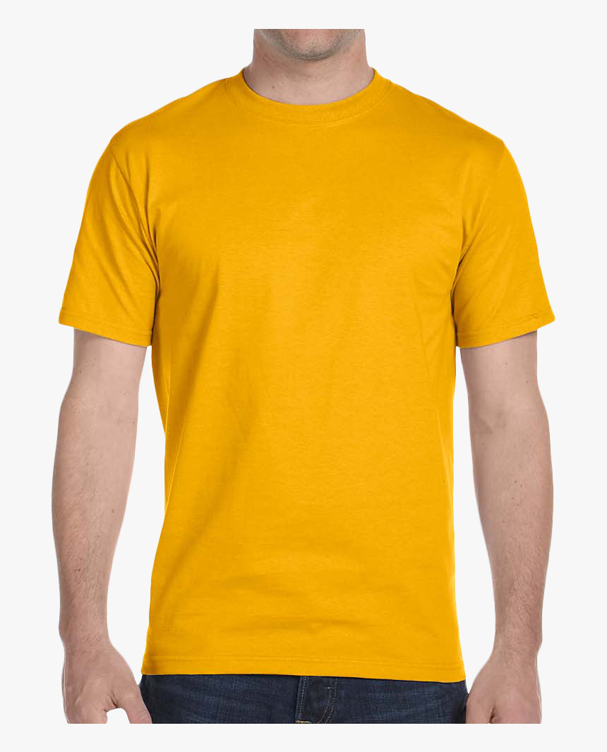 Yellow Gold Shirt Template, HD Png Download - kindpng