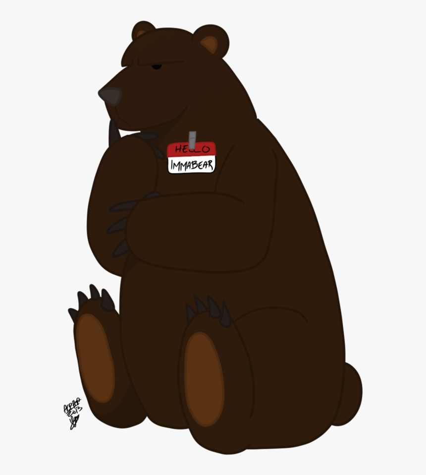Bear Beaver Snout Animated Cartoon - Transparent Cartoon Bear, HD Png Download, Free Download