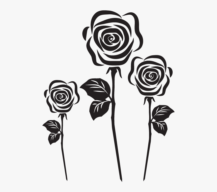 Download The Free Roses Vector - Череая Роза На Прозрачном Фоне, HD Png Download, Free Download