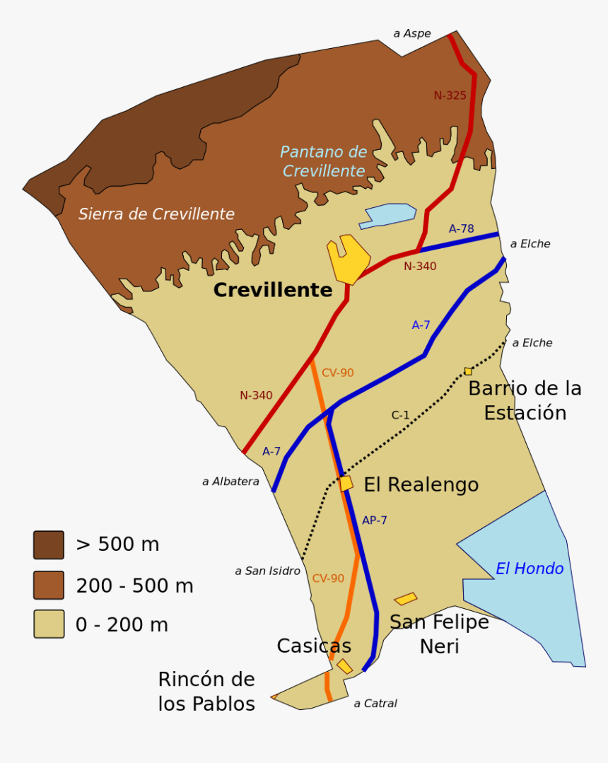 Termino Municipal De Crevillente, HD Png Download, Free Download