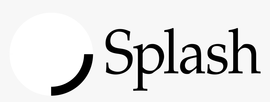 Splash Logo Black And White - Splash, HD Png Download, Free Download