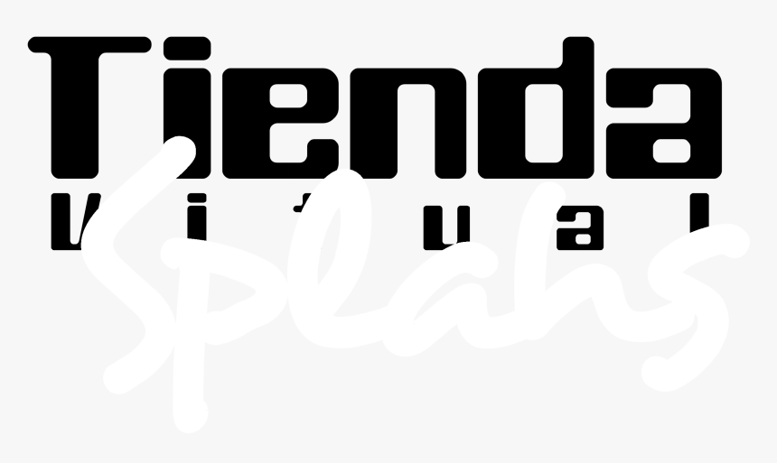 Tienda Virtual Splash Logo Black And White - Black-and-white, HD Png Download, Free Download