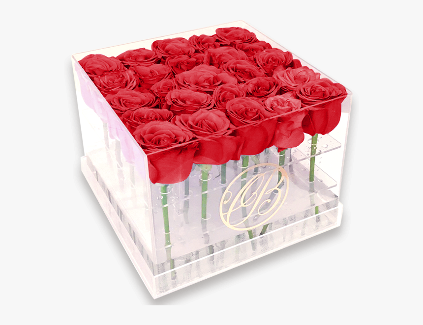 Caja De Acrílico Rosas Rojas - Caja De Acrilico Con Rosas, HD Png Download, Free Download