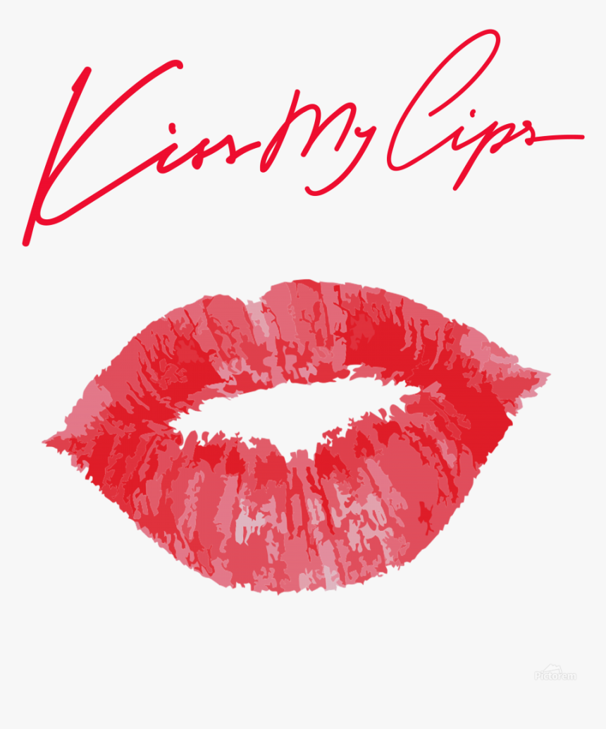 Kiss123a Print - Red Lipstick Kiss, HD Png Download, Free Download