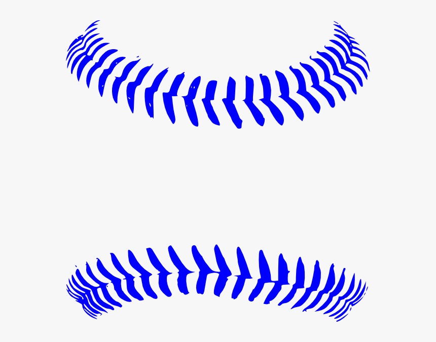 Blue Stitch Baseball Svg Clip Arts - Transparent Baseball Laces Clipart, HD Png Download, Free Download