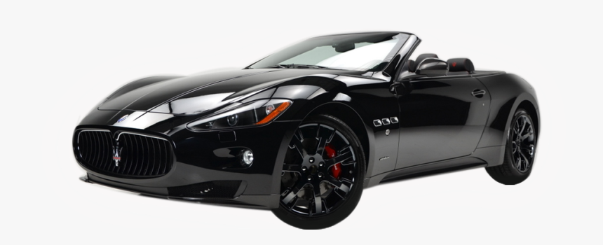 Rent A Luxury Car At A Discount Price - Maserati Granturismo Convertible 2012 Black, HD Png Download, Free Download