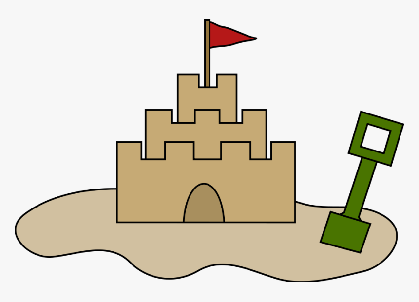 Free Vector Sand Castle - Sand Castle Pixel Art, HD Png Download, Free Download