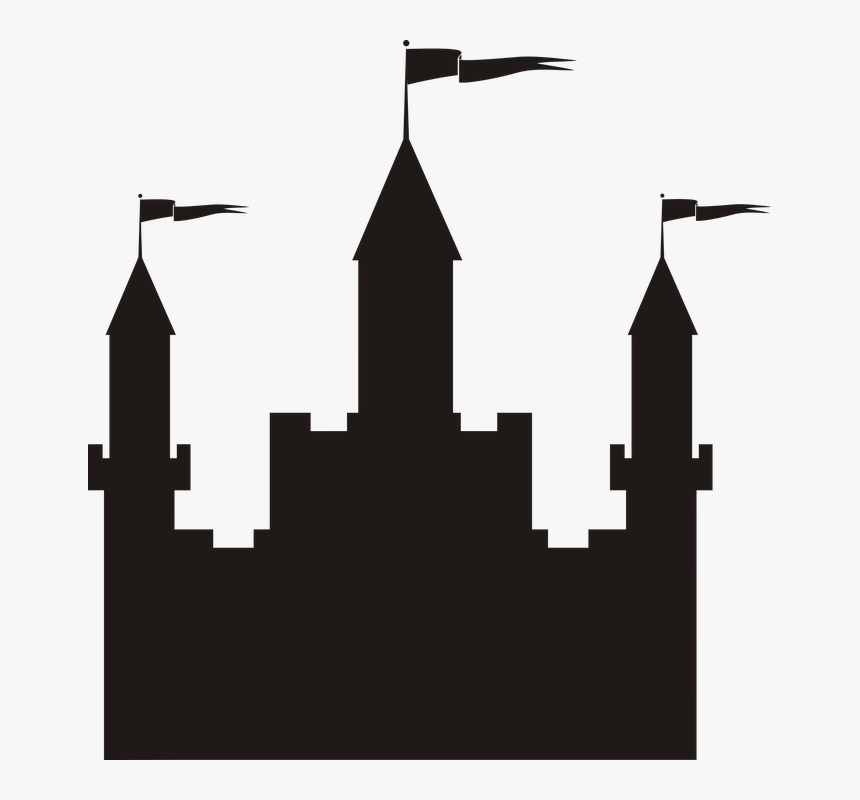 Architecture, Building, Castle, Home, House, Medieval - Silhouette Castle Clipart, HD Png Download, Free Download