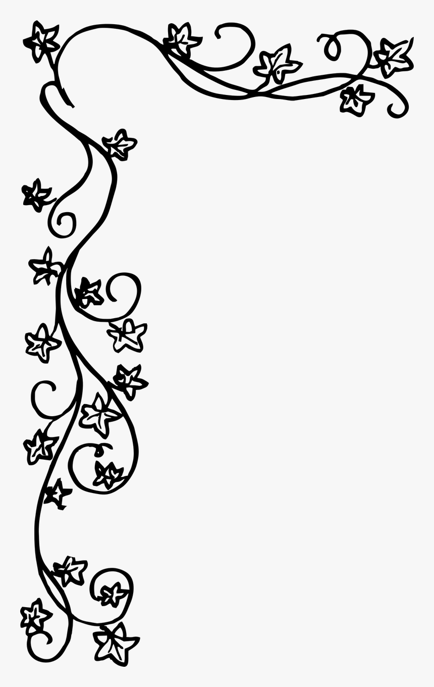 Ivy Border Plant Free Photo - Black Flower Border Png, Transparent Png, Free Download