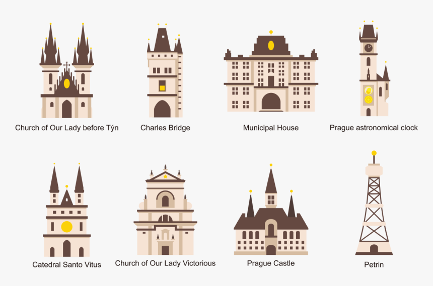 Transparent Castle Vector Png - Prague, Png Download, Free Download