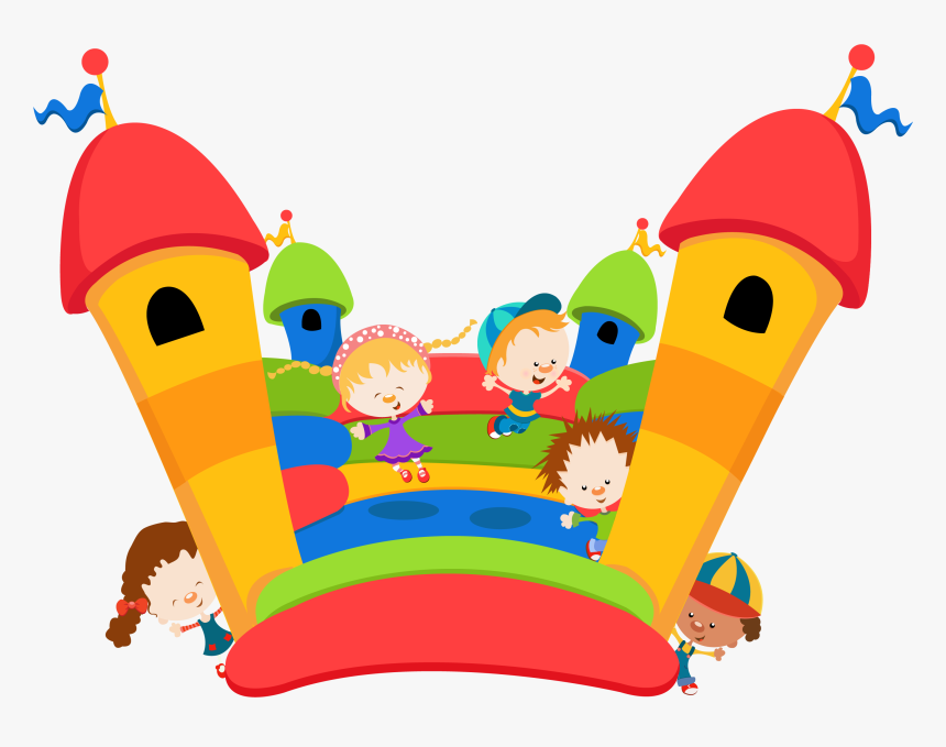 Bouncing Castle Vector , Png Download - Bouncy Castle Cartoon, Transparent Png, Free Download