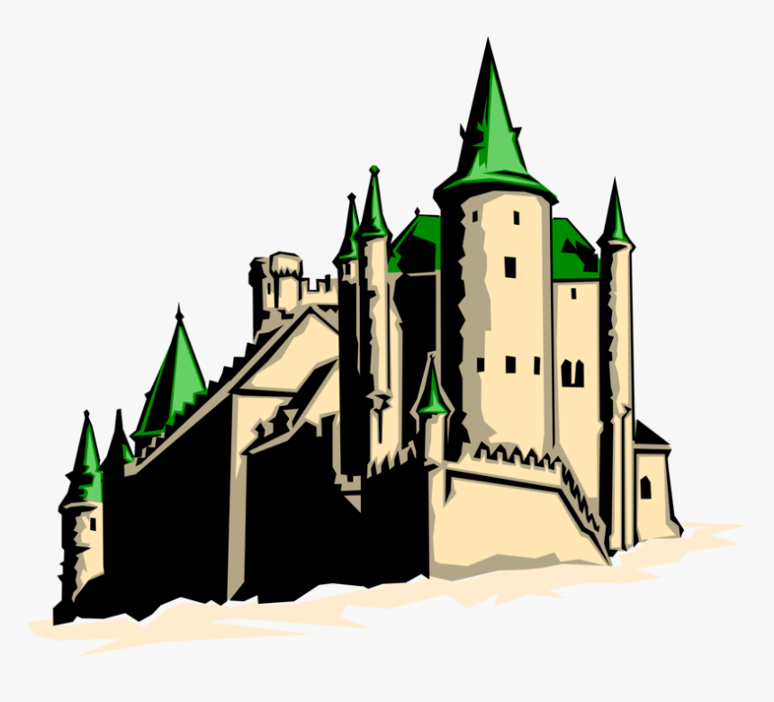 Vector Illustration Of European Castle Fortification - Castle, HD Png Download, Free Download