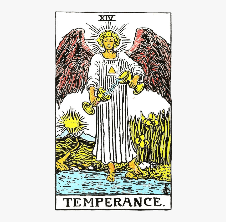 Tarot Card Temperance - Temperance Rider Waite Smith, HD Png Download, Free Download