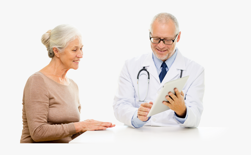 Doctor Discussing Patient Portal - Doctor And Patient Png, Transparent Png, Free Download