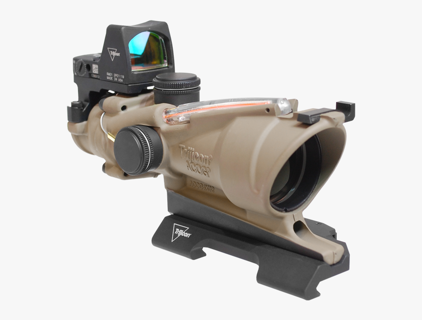 Picture Of Trijicon Acog Dual Illuminated Red Crosshair - Trijicon Acog Rmr Combo, HD Png Download, Free Download