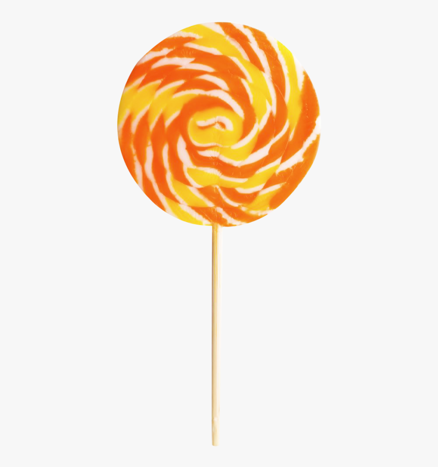 Stick Art,spiral,hard Candy - Orange Swirl Lollipop Orange, HD Png Download, Free Download