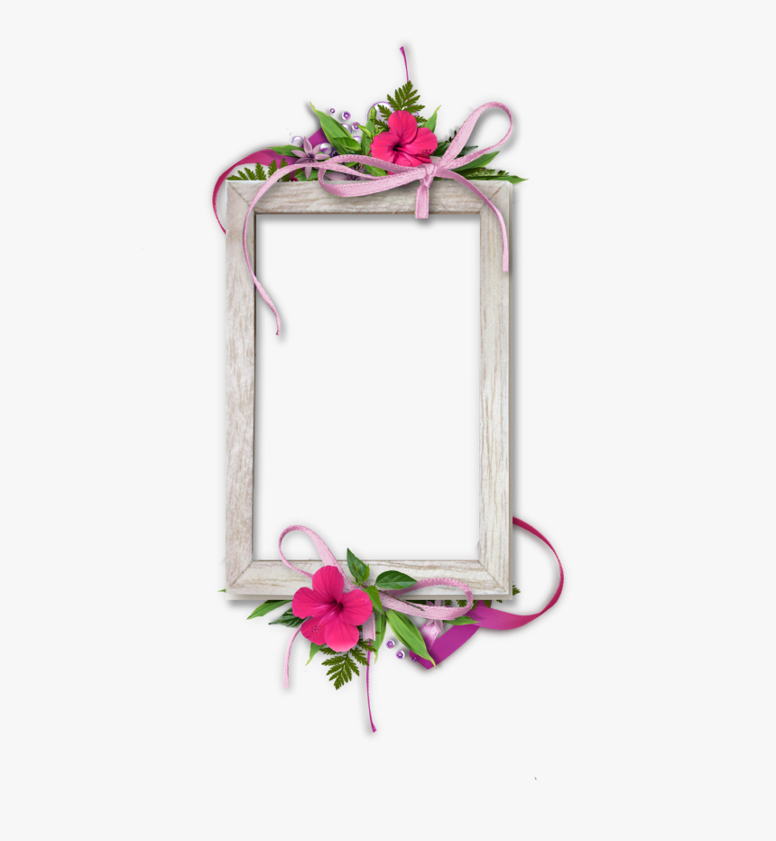 Marcos Para Fotos Con Flores - Scrap Frame, HD Png Download, Free Download