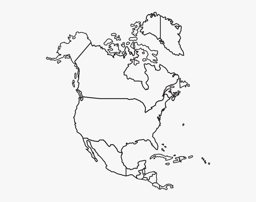 north america outline map Transparent America Outline Png Outline North America Map Png north america outline map